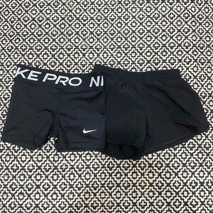 Nike Pros Black Lot of 2